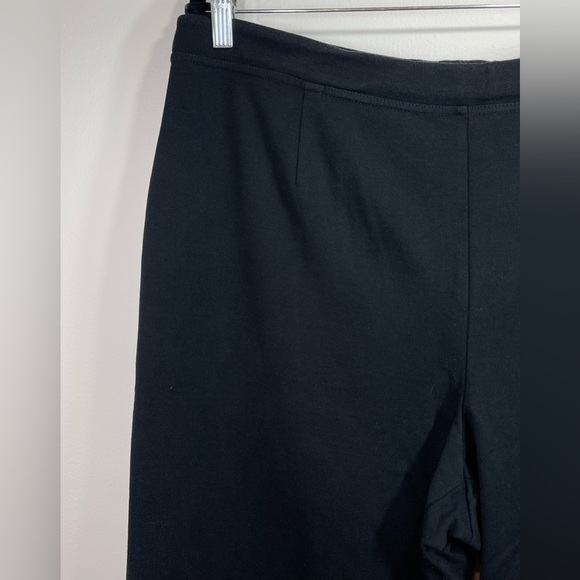 Eileen Fisher Woman Black Stretch Pull on Slim Fit Crepe Pants Size 1X Lagenlook - Picture 2 of 8